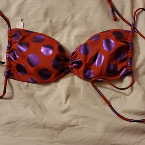 Victorias secret polka dot baithing suit top